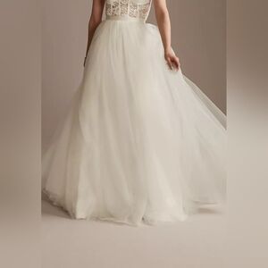 New long tulle skirt from Bridal shop.  Size 4.  Hand shirred.